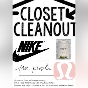 Closet clean out!! Liquidation sale